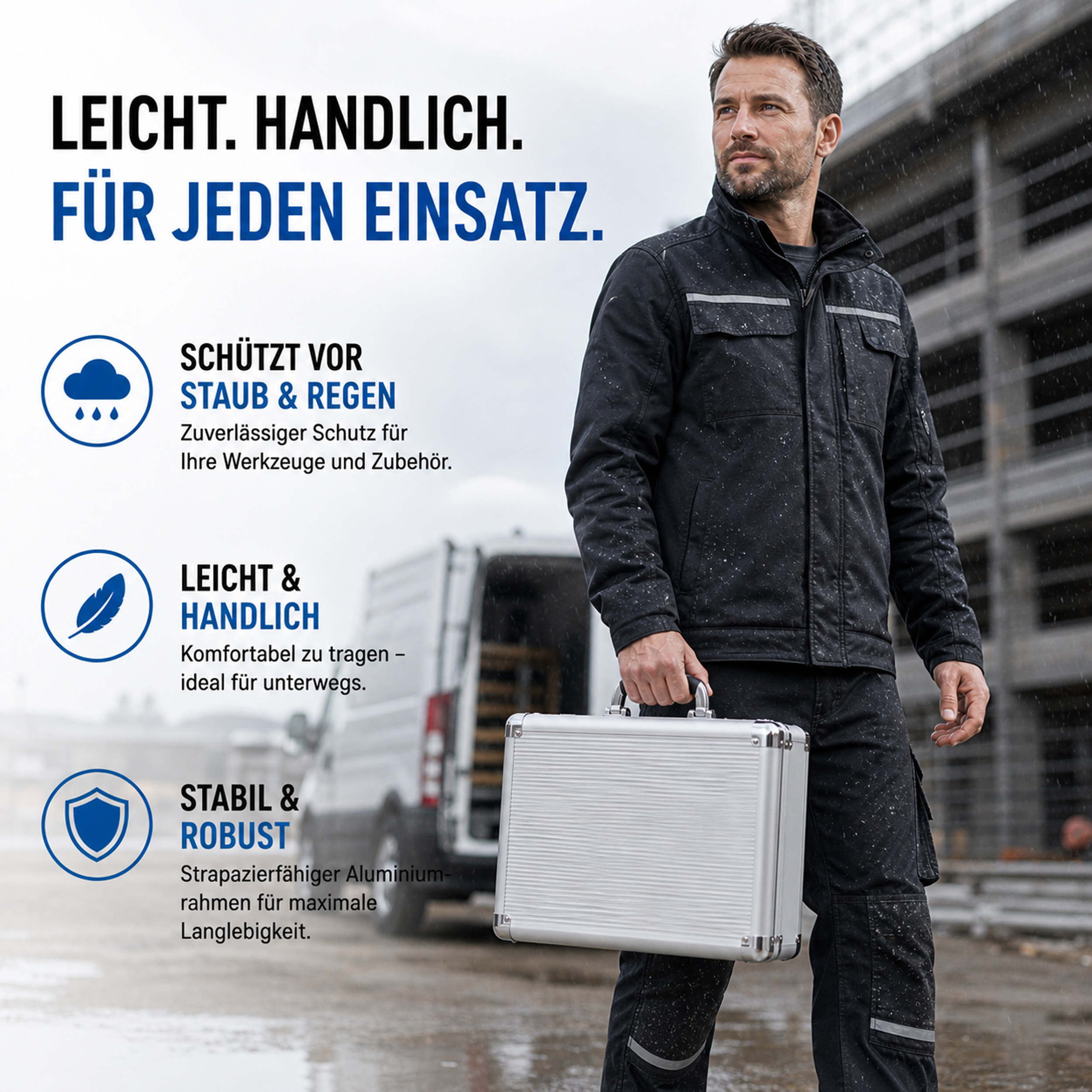 «PeakTech® P 7245 A» Werkzeugkoffer 40x30x15cm mit Sortierfächern