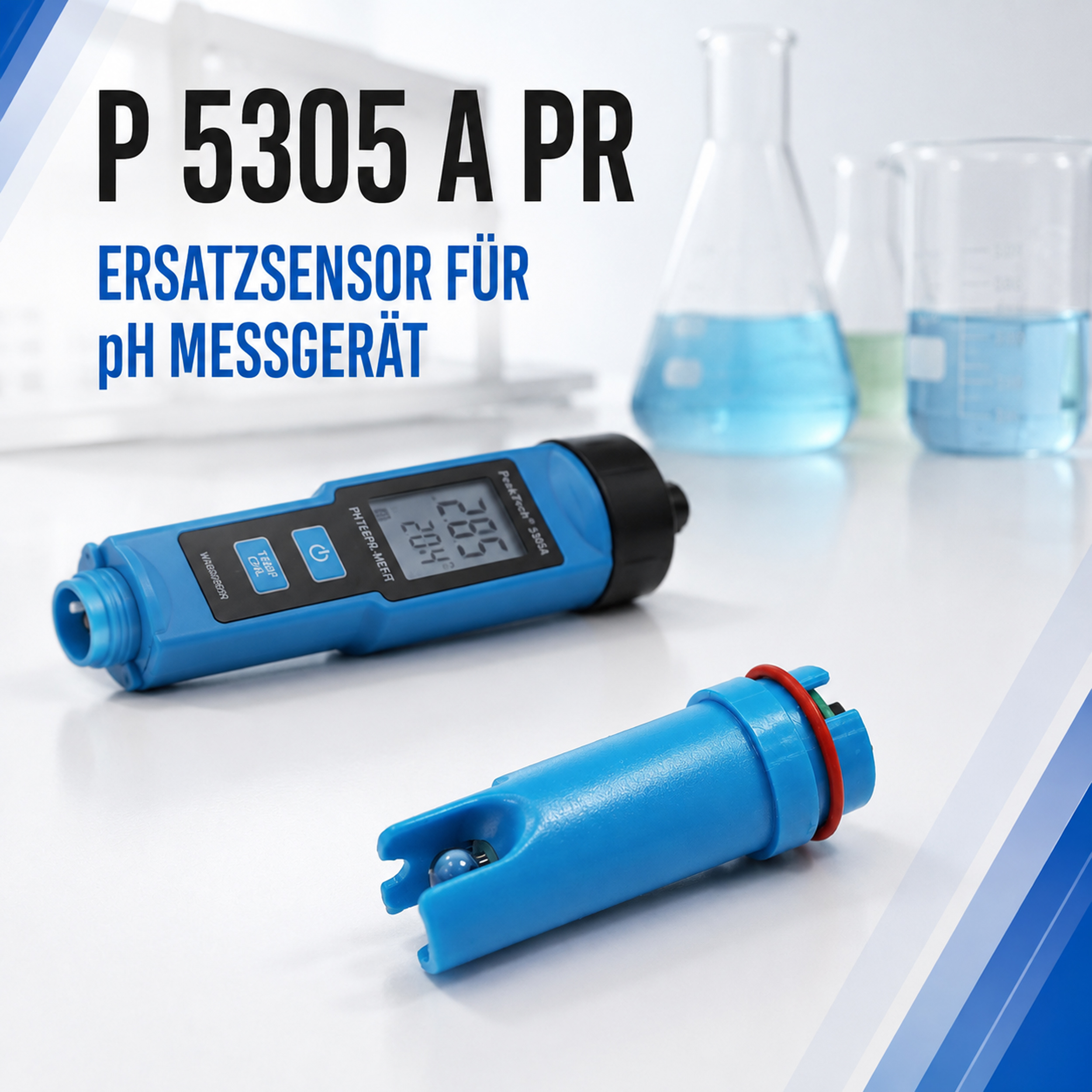 «PeakTech® P 5305 A PR» Replacement probe for PH Meter P 5305 A